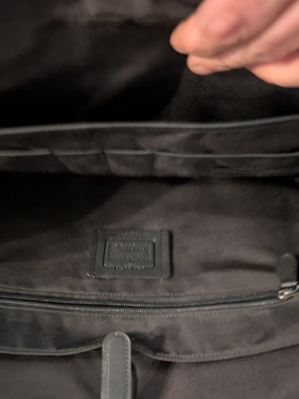 Coach Black Interior Zip-Compartment Tote